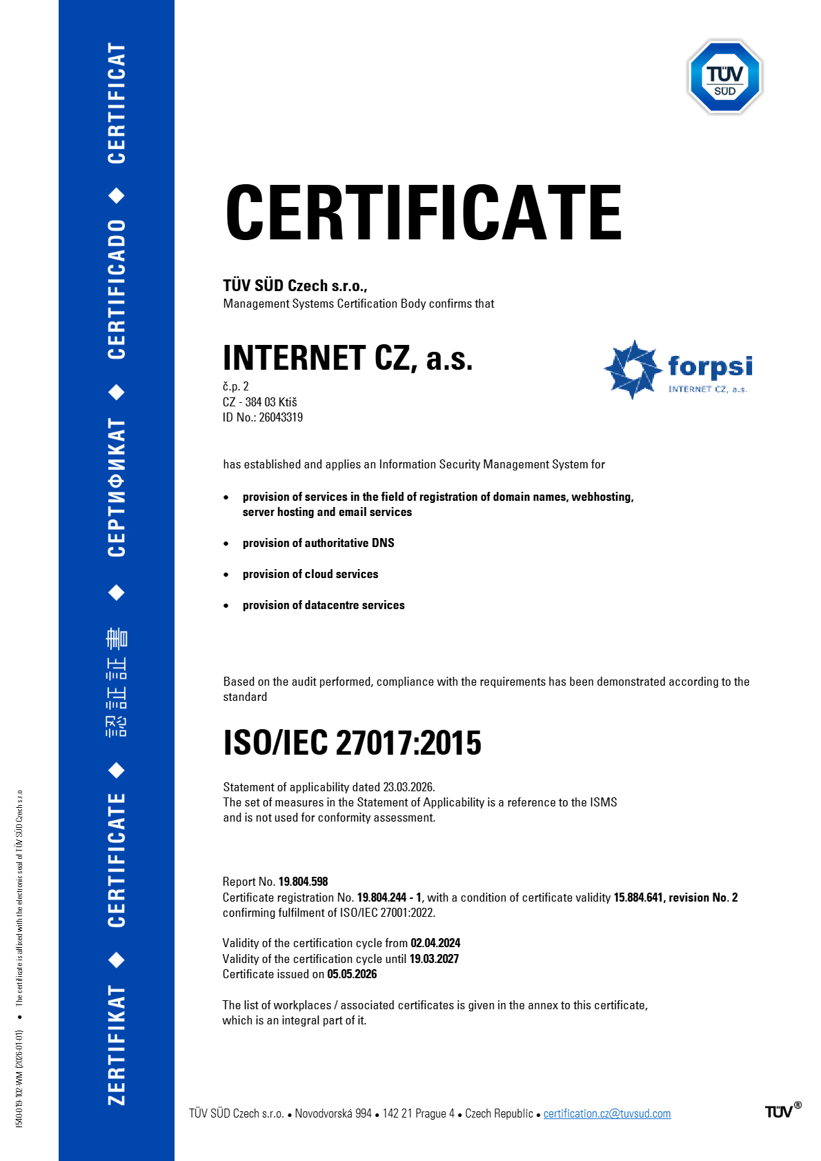 ISO/IEC 27017:2015