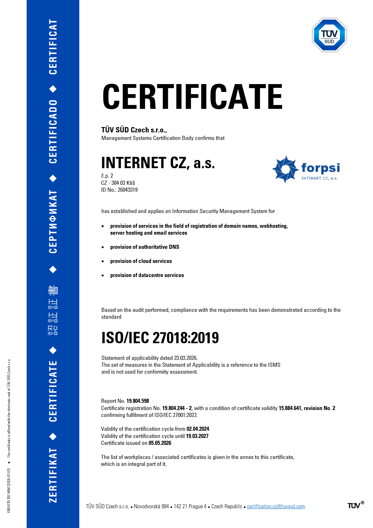 ISO/IEC 27018:2019